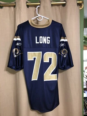 Camiseta deportiva vintage Reebok Chris Long #72 ST. LOUIS RAMS azul NFL para hombre talla M *Leer* Foto 1 de 4
