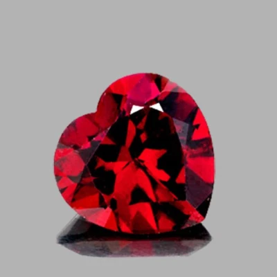 Red Garnet Heat 7.00 mm 1 pieces, Flawless-VVS, Natural Loose Gemstone - Image 1 of 2