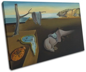 Dali Persistence of Memory Vintage EINZELNE LEINWANDKUNST WANDDRUCK - Bild 1 von 1