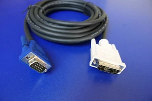 DVI A to HD 15 male video cable Cables to go part CTG#25823 5m (16.4ft) - Picture 1 of 3