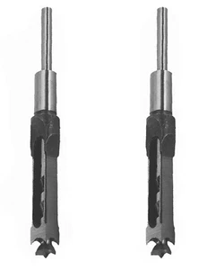 Punta Trapano Foro Quadrato 9/16" Lavorazione Legno Mortase Scalpello Cavo - 2pz - Foto 1 di 9