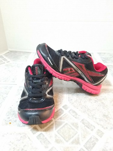 Reebok Ragazzo Ragazzo Taglia 12 5 Nero Rosso Pizzo