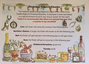 Traditional Christmas Pudding Charms - Picture 1 of 4
