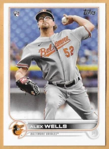 NOVATO ALEX WELLS BALTIMORE ORIOLES #118 - TOPPS CASI NUEVO- COMO NUEVO 2022 - Imagen 1 de 2
