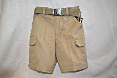 U PICK FRANCÉS Tostado Caqui Pantalones Cortos Uniforme NIÑO TALLA 7 Carga ESCUELA Niña Bolsillos CINTURÓN Foto 1 de 3