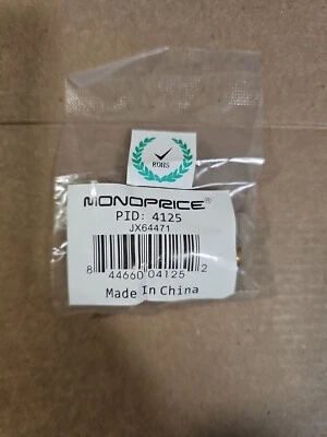 PK 5 MONOPRICE 4125 BNC(M) to F-Type(F) Adapter PID: 4125 / JX64471 - Image 1 of 4