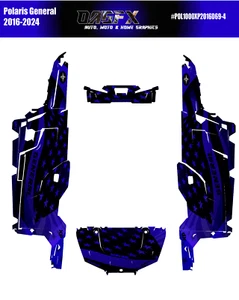 2016 - 2024 Polaris General XP4 4 DOOR 1000 Graphics Kit D69-4 USA Flag - Bild 1 von 1