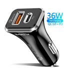 Fast Charging Car Charger Pd20w+qc3.0 Usb C Type C For Iphone 15 14 13 12 11 Pro