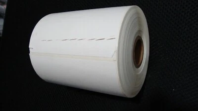 Uline  S- 6926, 4x4 Direct thermal label, White, 1" core - Image 1 of 4