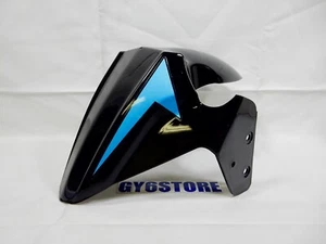 TAOTAO 50cc THUNDER BLADE FRONT WHEEL FENDER (BLACK / BLUE) *OEM* - Picture 1 of 5