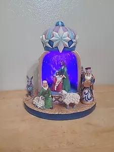 Jim Shore #4060109 "Wonder Beneath The Star" Lighted Nativity Scene. - Picture 1 of 5