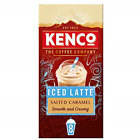 Kenco Iced Latte Salted Caramel Instant Coffee Sachets Pack of 8, Total 40