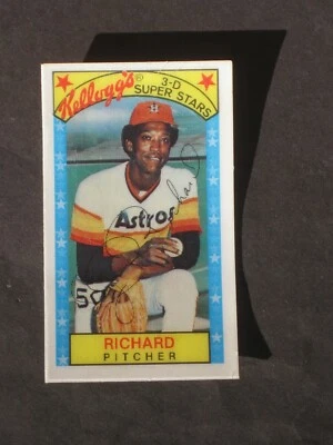 1979 Kelloggs JR Richard # 19 ERROR VARIATION Stats start with 1972 Astros EXMT - Image 1 of 3