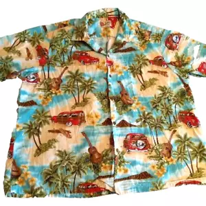 The Hawaiian Original Button Up Shirt Surf Cruise Vacation Men's Size 4XL - Picture 1 of 7
