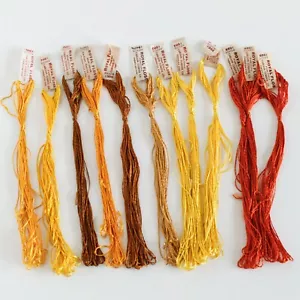 12 Vintage Embroidery Skeins Carlson Currier San Francisco Royal Floss Silk Lot - Picture 1 of 4