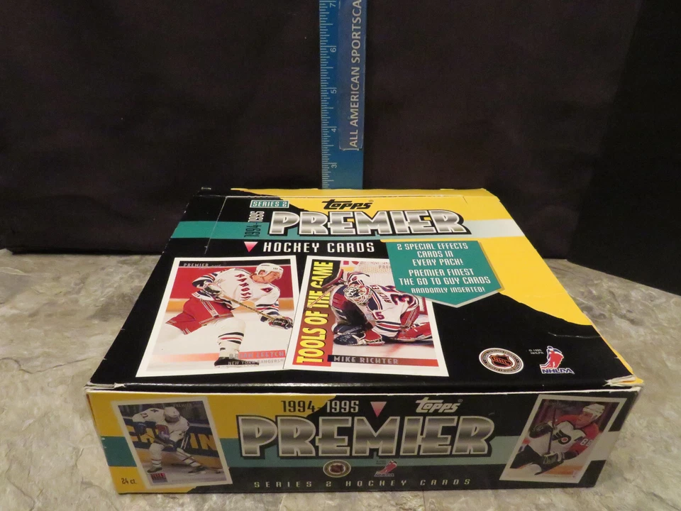 3 PACK LOT 1995/96 TOPPS SERIES 2 CELLO/JUMBO HOCKEY 16 CARDS PER PACK
