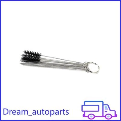 10 Cleaning Needles & 5 Brushes Tool Kit Carburetor Carbon Dirt Jet Remove Foto 1 de 4