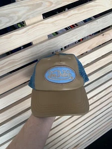 Vintage Von Dutch California Adults Leather Baseball Cap Hat One Size - Picture 1 of 8