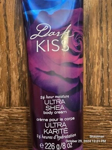 NEW! Bath & Body Works (DARK KISS) Moisture Ultra Shea Body Cream 8oz 💝 - Picture 1 of 2