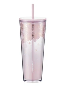 Starbucks Corea 22 pétalos de otoño de flor de cerezo rosa Coldcup 710 ml Asia Limited - Imagen 1 de 3