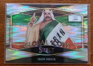 2022 Panini Select WWE Global Icons Flash Prizm #10 Iron Sheik Wrestling Card - Picture 1 of 2