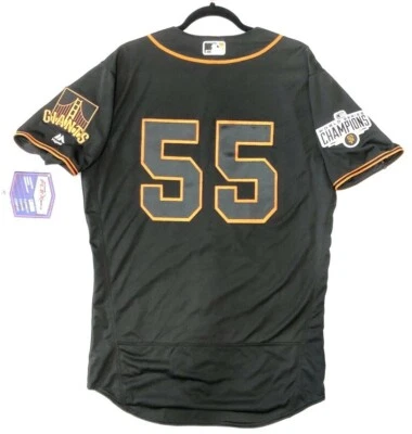 Jersey MAJESTUOSO AUTÉNTICO 40 MEDIANO GIGANTE DE SAN FRANCISCO TIM LINCECUM, BASE FLEXIBLE Foto 1 de 4