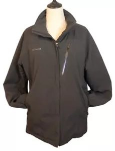Columbia Womens XL 16 Black Soft Shell Winter Titanium Omnitech Insulated Jacket - Picture 1 of 11