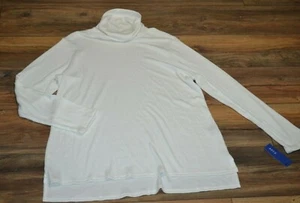 Apt 9 Turtle Neck Light Weight Tunic Turtleneck Pullover Sweater Color is Ivory - Picture 1 of 2