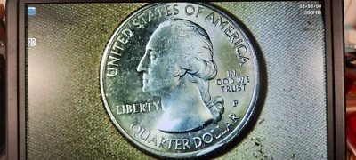 Cud-2018 P Cumberland Island GA Quarter cud And feather Error on an ATB series!  - Image 1 of 4