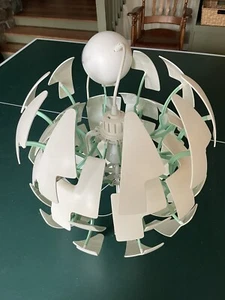 IKEA PS 2014 Death Star Wars Pendant White Turquoise Green Ceiling Lamp 1 Owner - Picture 1 of 8