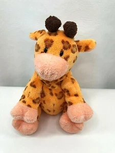 Ty Pluffies 2004 Brown Peach Orange Towers Giraffe stuffed animal plush Beanie - Picture 1 of 5