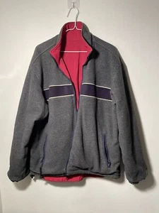 Britches 67 Freestyle Parka Jacke Rot Grau Herren Große L Wende - Bild 1 von 9