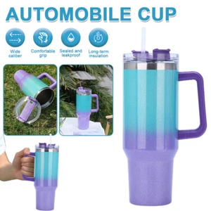 40 oz Lilac Shades maniglia tazza auto tazza isolata 304 tazza fredda grande capacità USA - Foto 1 di 16