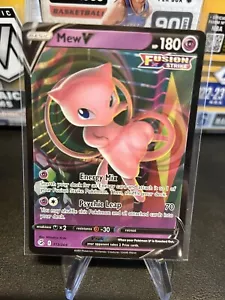 Pokemon Fusion Strike Mew V 113/264 buen estado ligero jugado - Imagen 1 de 2