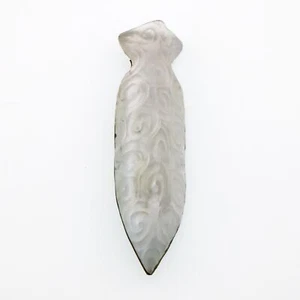 Carved Lucite Alexis Bittar Arrowhead Pin - Picture 1 of 3
