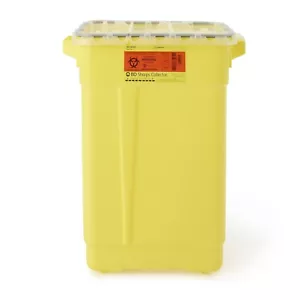 BD Chemo Sharps Container 9 Gal 18-1/2 x 17-3/4 x 11-3/4 In 305603 CA OF 8 - Picture 1 of 2
