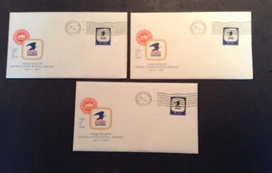 U.S. FDI Covers Lot of 3 Inaugurating the UNITED STATES POSTAL SERVICE 7-1-1971 - Bild 1 von 8