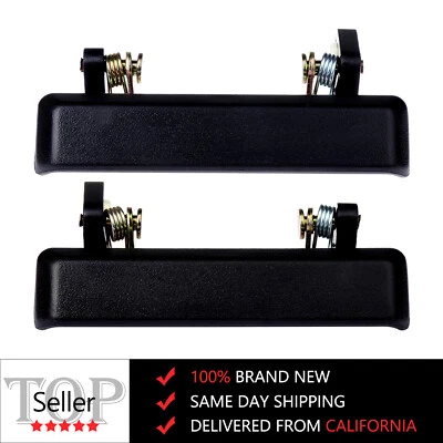 Front Outside Door Handle Black Driver & Passenger Side Pair for 86-95 Samurai - Imagem 1 de 4