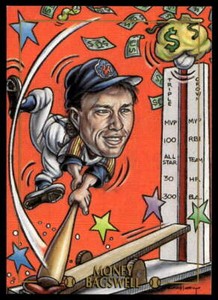 1995 Cardtoons 86 Money Bagswell   Houston Disastros  Baseball Card