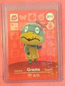 Grammi - 211 - Carta Amiibo Animal Crossing - Foto 1 di 1
