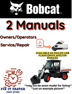 BOBCAT 5610 TOOLCAT MANUAL OPERADORES ESQUEMAS DE SERVICIO REPARACIÓN PROPIETARIOS PDF USB - Imagen 1 de 10