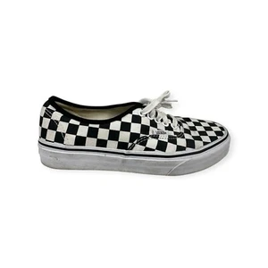 Vans Checkerboard Authentic Platform Sneakers Black White Women's 8.5 - Picture 1 of 10