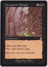 MTG 1X Yawgmoth's Bargain X1 Urza's Destiny Magic - LP/MP
