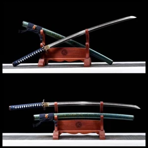 Spada Katana Samurai Giapponese Top Lucida Affilata da Collezione T10 Argilla Temperata - Foto 1 di 10