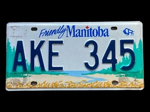 Vintage Friendly Manitoba License Plate Canada - Bild 1 von 1