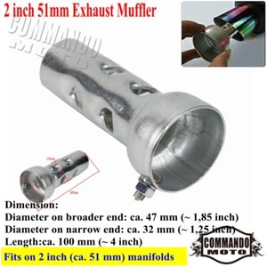 Steel 47mm Motorcycle Exhaust Can Muffler Insert Baffle Noise DB Killer Silencer - Picture 1 of 9