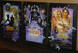 Star Wars metal Movie signs Empire Strikes Back, Return of the Jedi, A New Hope - Picture 1 of 6