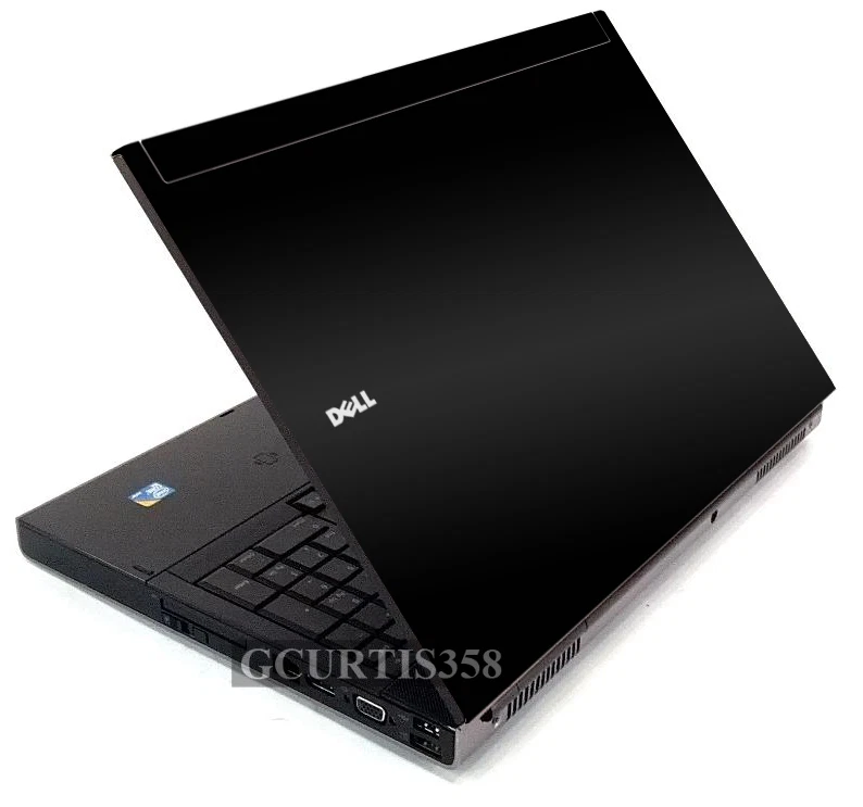 BLACK Vinyl Lid Skin Cover Decal fits Dell Precision M6400 M6500 Laptop - Image 1 of 1