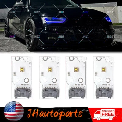Placas LED Blue Angel Eye DRL para Audi A4 S4 B8 2013-2016 faros de xenón Foto 1 de 2