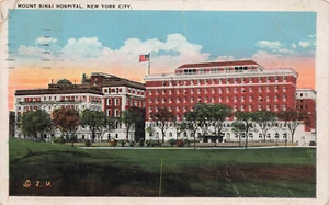 MOUNT SINAI HOSPITAL CIUDAD DE NUEVA YORK NY POSTAL VINTAGE 1924 091423 S - Imagen 1 de 2